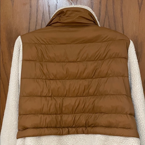 LANE BRYANT UGC Women’s Size 14/16 Brown Cream Puffer Jacket with Pink Accents - Picture 13 of 15